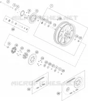 ROUE ARRIERE pour Husqvarna SVARTPILEN 200 2020