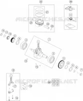 VILEBREQUIN / PISTON pour Husqvarna SVARTPILEN 200 2020