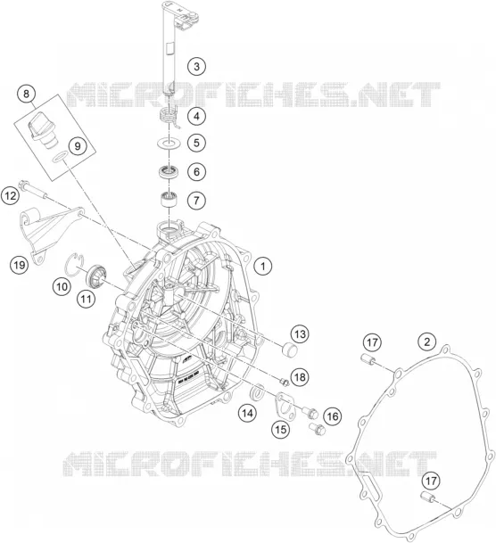 CARTER EMBRAYAGE Husqvarna Husqvarna 200 2020 SVARTPILEN 200  SVARTPILEN 200 - B.D.