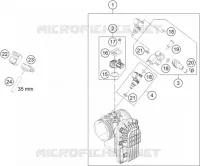 BOITIER PAPILLON INJECTION pour Husqvarna 701 SUPERMOTO 2021