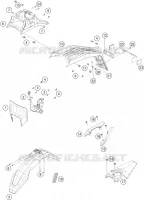 PLASTIQUES pour Husqvarna 701 SUPERMOTO 2021