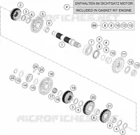BOITE DE VITESSES   ARBRE SECONDAIRE pour Husqvarna 701 SUPERMOTO 2021