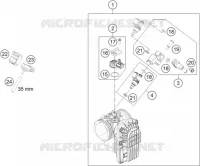 BOITIER PAPILLON INJECTION pour Husqvarna 701 SUPERMOTO 2021