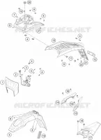 PLASTIQUES pour Husqvarna 701 SUPERMOTO 2021