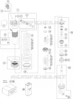 AMORTISSEUR (PIECES) pour Husqvarna FE 501s 2021