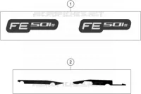 AUTOCOLLANTS pour Husqvarna FE 501s 2021
