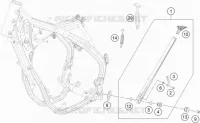 BEQUILLE LATERALE / CENTRALE pour Husqvarna FE 501s 2021