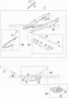 BRAS OSCILLANT  pour Husqvarna FE 501s 2021
