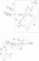 ECHAPPEMENT pour Husqvarna FE 501s 2021