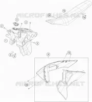 RESERVOIR / SELLE pour Husqvarna FE 501s 2021