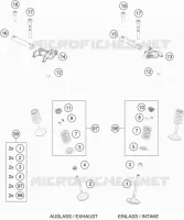 SOUPAPES pour Husqvarna FE 501s 2021