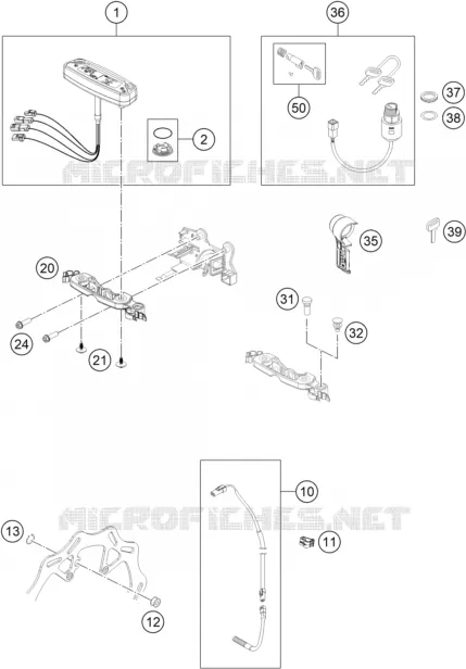 CONTACTEUR A CLE Husqvarna Husqvarna 501 2021 FE 501s  FE 501S
