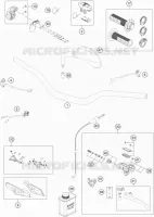 GUIDON / COMMANDES pour Husqvarna TE 300 2021