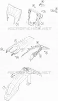 PLASTIQUES pour Husqvarna TE 300 2021