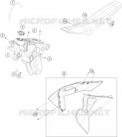 RESERVOIR / SELLE pour Husqvarna TE 300 2021