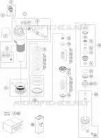 AMORTISSEUR (PIECES) pour Husqvarna FE 350 2021