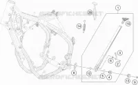 BEQUILLE LATERALE / CENTRALE pour Husqvarna FE 350 2021