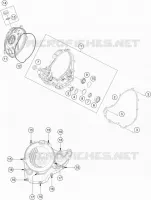 CARTER EMBRAYAGE pour Husqvarna FE 350 2021