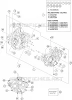 CARTER MOTEUR pour Husqvarna FE 350 2021