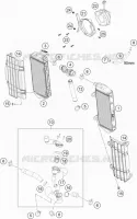 CIRCUIT DE REFROIDISSEMENT pour Husqvarna FE 350 2021