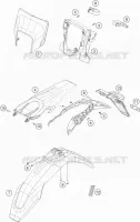 PLASTIQUES pour Husqvarna FE 350 2021