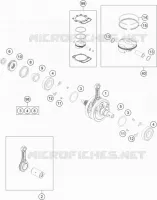 VILEBREQUIN / PISTON pour Husqvarna FE 350 2021