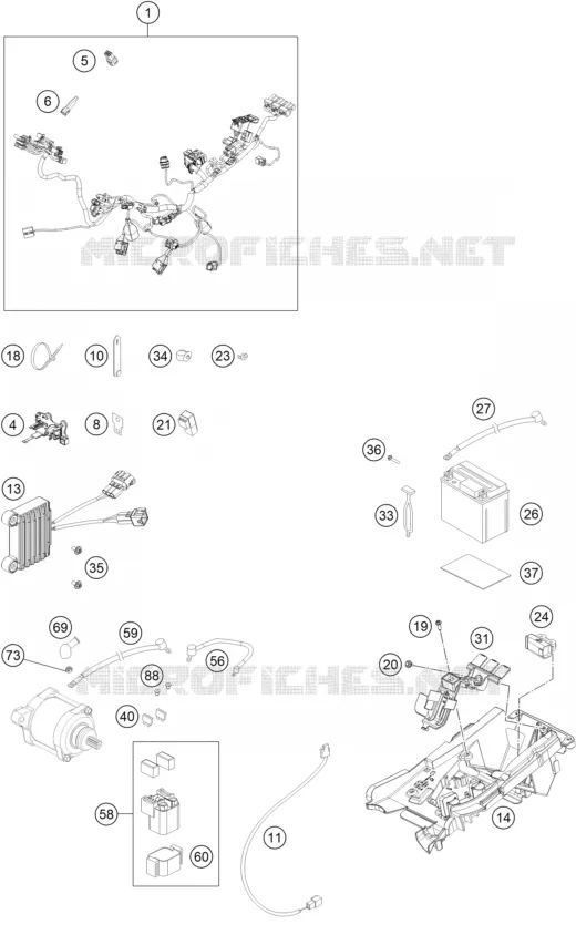 FAISCEAU ELECTRIQUE Husqvarna Husqvarna 150 2021 TE 150  TE 150I