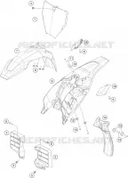 PLASTIQUES pour Husqvarna EE 5 2021