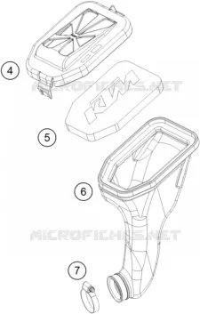 FILTRE A AIR Husqvarna Husqvarna 50 2021 TC 50  TC 50