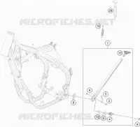 BEQUILLE LATERALE / CENTRALE pour Husqvarna FX 2022