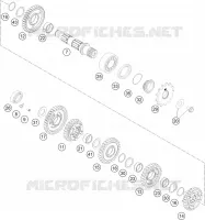 BOITE DE VITESSES   ARBRE SECONDAIRE pour Husqvarna FX 2022