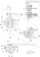 CARTER MOTEUR pour Husqvarna FX 2022