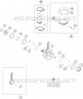 VILEBREQUIN / PISTON pour Husqvarna FX 2022