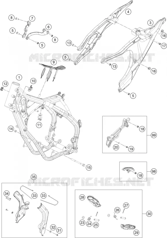 CADRE Husqvarna Husqvarna 150 2023 TE  TE 150