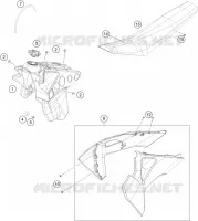 RESERVOIR / SELLE pour Husqvarna TE 2023