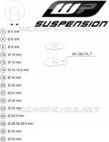 WP SHIMS FOR SETTING pour Husqvarna TE 2023