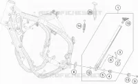 BEQUILLE LATERALE / CENTRALE pour Husqvarna TE 2022