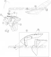 RESERVOIR / SELLE pour Husqvarna TE 2022