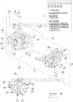 CARTER MOTEUR pour Husqvarna FE 2023