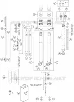 FOURCHE (PIECES) pour Husqvarna FE 2023