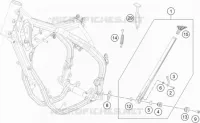 BEQUILLE LATERALE / CENTRALE pour Husqvarna FE 2023