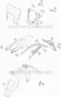 PLASTIQUES pour Husqvarna FE 2023