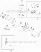 VILEBREQUIN / PISTON pour Husqvarna FE 2023
