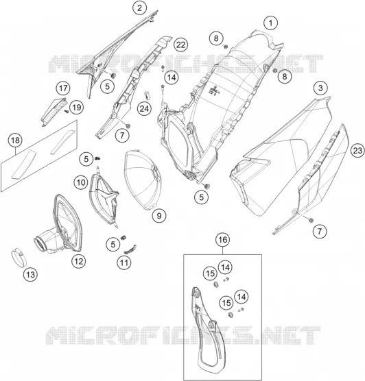 FILTRE A AIR Husqvarna Husqvarna 350 2023 FE  FE 350 S
