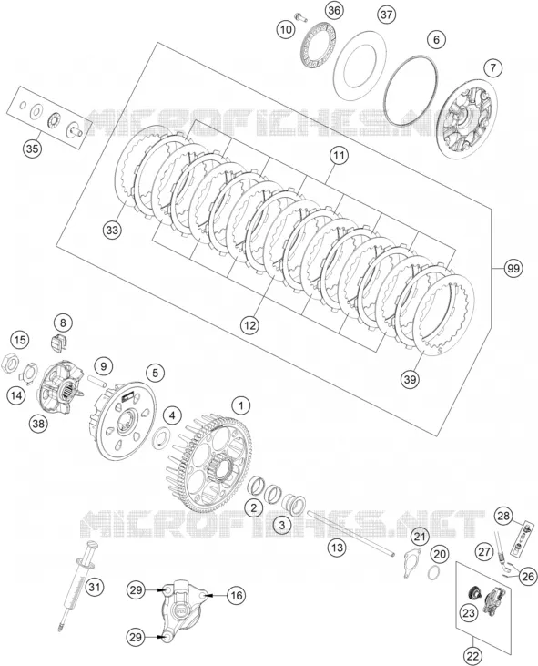 EMBRAYAGE Husqvarna Husqvarna 501 2022 FE  FE 501