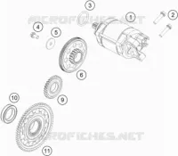 DEMARREUR ELECTRIQUE pour Husqvarna FR 2022
