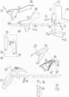 PLASTIQUES pour Husqvarna FR 2022