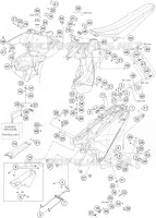 RESERVOIR / SELLE pour Husqvarna FR 2022