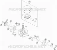 VILEBREQUIN / PISTON pour Husqvarna FR 2022