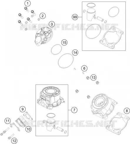 CYLINDRE / CULASSE Husqvarna Husqvarna 50 2022 TC  TC 50